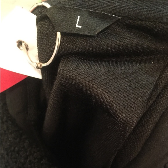 Black Sherpa Fleece Hoodie NWT Sz M - Picture 9 of 11